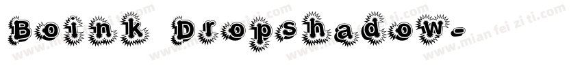 Boink Dropshadow字体转换